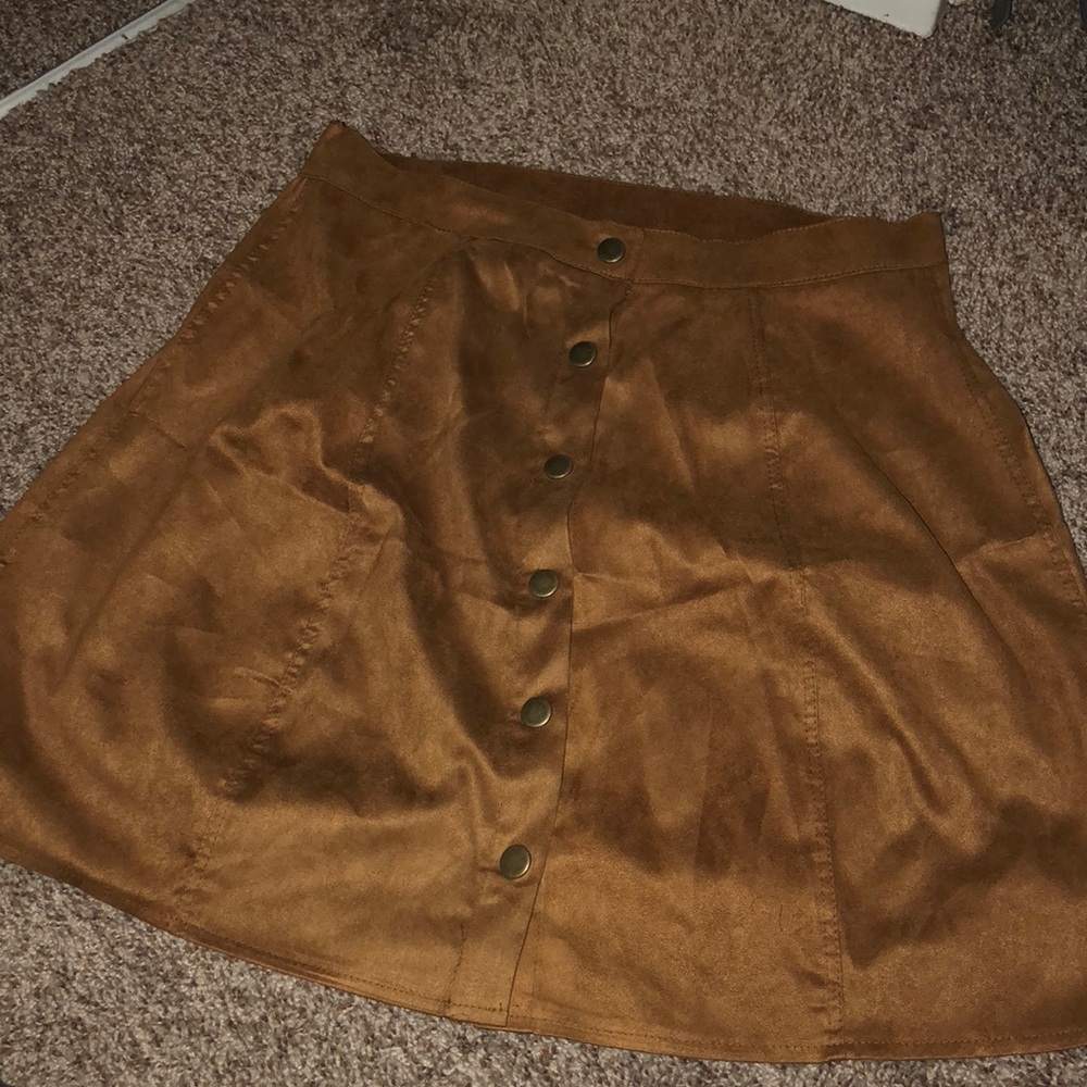 Target button up skirt
